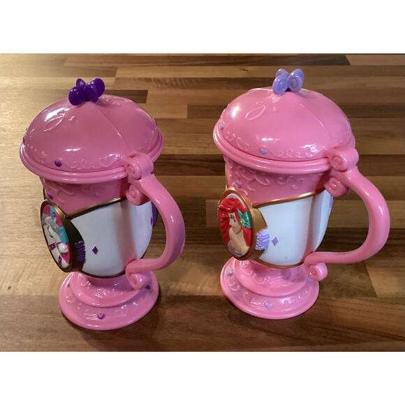Ariel Mermaid & Bailey Circus Pink Unicorn Souvenir Collector Mugs Cups - Picture 8 of 10